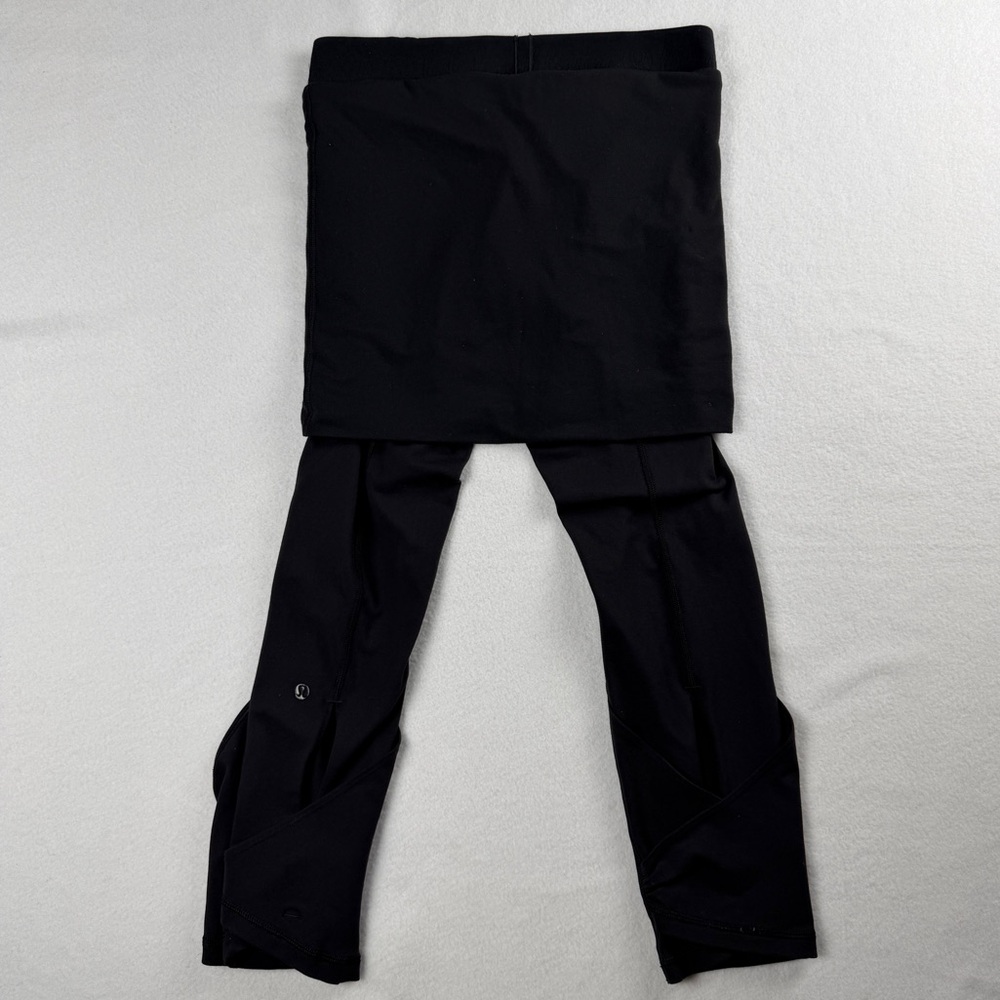 Lululemon‎ Women's Wunder Under Roll Down Pants Black Yoga Dance Size 6 - Picture 4 of 10